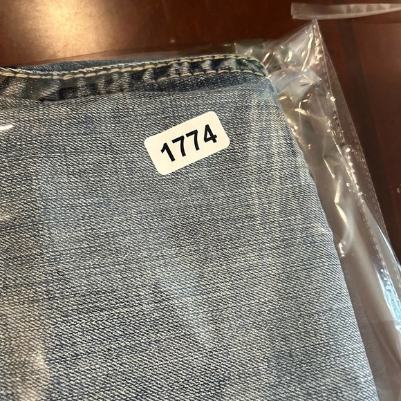 Express‎ Jeans Mens 32x34 (Actual 32x31) Blue Loose Low Rise Bootcut Blake Jeans - Picture 8 of 9